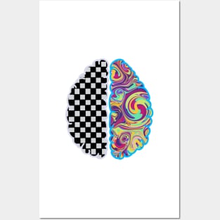 Left Brain vs. Right Brain Posters and Art